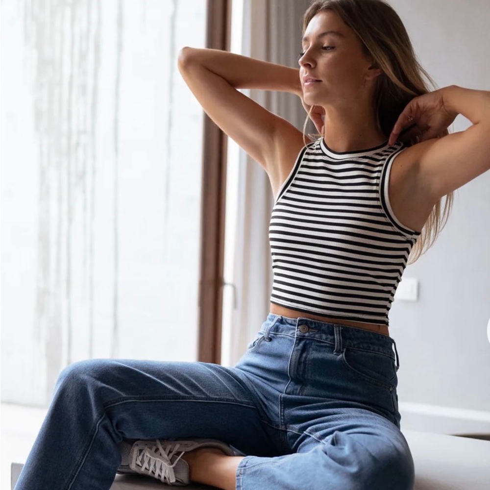 Striped crop top size S/M
